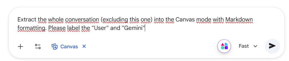 Extract all chats from gemini